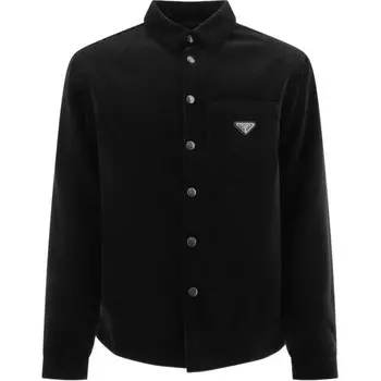 Рубашка мужская черная Prada, черный