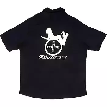 Рубашка мужская черная Rhude, черный