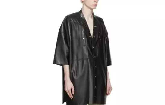 Рубашка мужская черная Rick Owens, черный