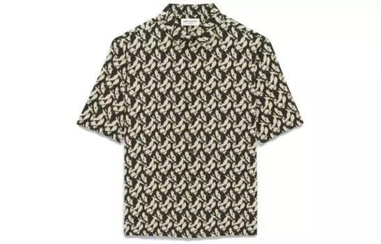 Рубашка мужская черная Saint Laurent, черный