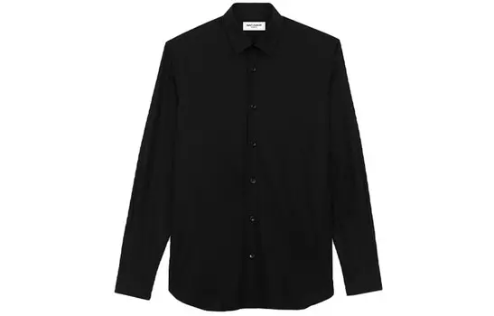 Рубашка мужская черная Saint Laurent, черный