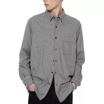 Рубашка мужская черная Uniqlo, черный