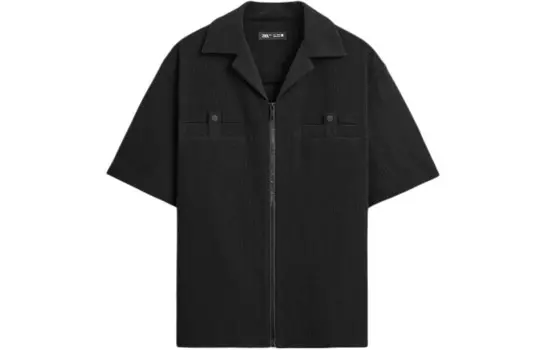 Рубашка мужская черная Zara, черный