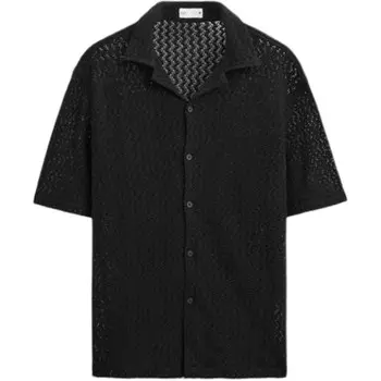 Рубашка мужская черная Zara, черный
