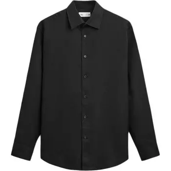 Рубашка мужская черная Zara, черный
