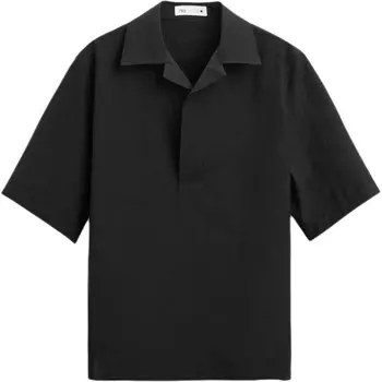 Рубашка мужская черная Zara, черный