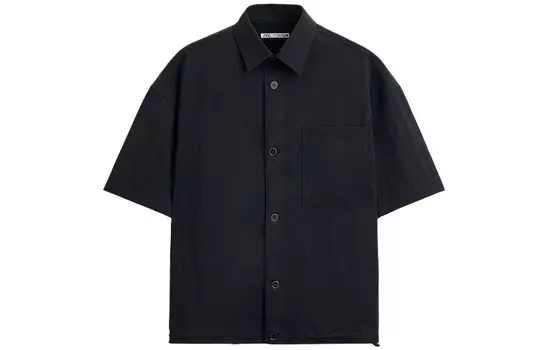 Рубашка мужская черная Zara, черный