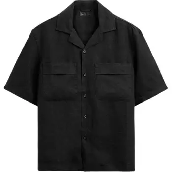 Рубашка мужская черная Zara, черный