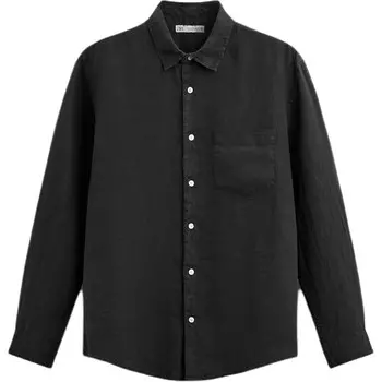 Рубашка мужская черная Zara, черный