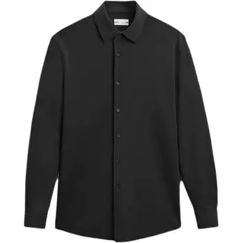 Рубашка мужская черная Zara, черный