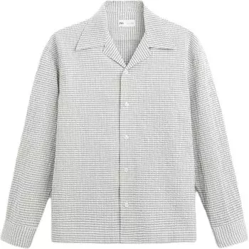 Рубашка мужская черная Zara, черный
