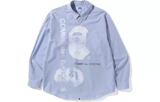 Рубашка мужская Comme Des Garons из коллекции весна/лето 2022, синяя A Bathing Ape, синий