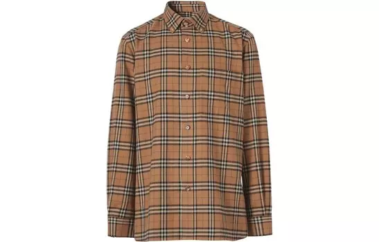 Рубашка мужская Deep Khaki Burberry, хаки