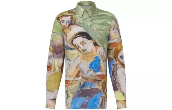 Рубашка мужская Dior, мультиколор