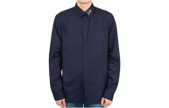 Рубашка мужская Dior, темно-синий