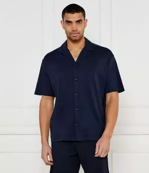 Рубашка мужская Emporio Armani с короткими рукавами, синий