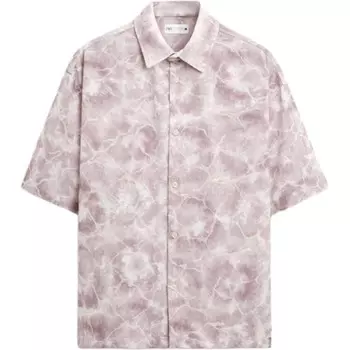 Рубашка мужская фиолетовая Zara, темно-фиолетовый