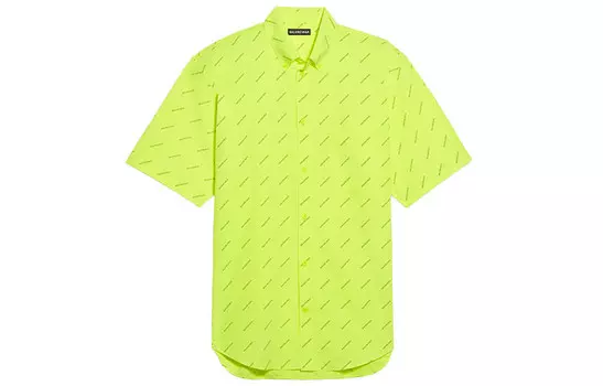 Рубашка мужская флуоресцентно-желтая Balenciaga, желтый