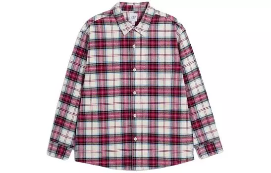 Рубашка мужская Gap, цвет Red and white check