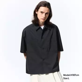 Рубашка мужская GU короткая, красный