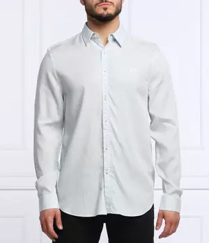 Рубашка мужская Guess Jeans из модала, голубой