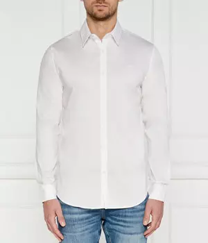 Рубашка мужская Guess Jeans облегающего кроя, белый