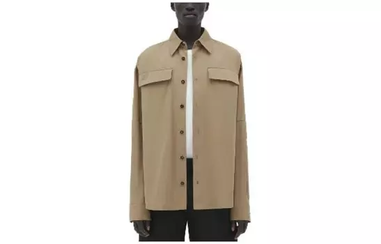 Рубашка мужская хаки Bottega Veneta, хаки