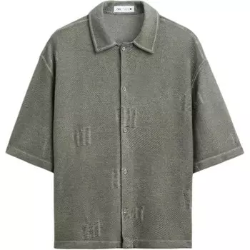 Рубашка мужская хаки Zara, хаки