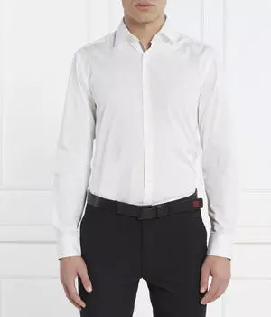 Рубашка мужская Hugo хлопковая, белый