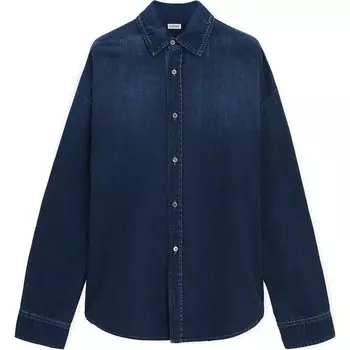 Рубашка мужская индиго Loewe, индиго