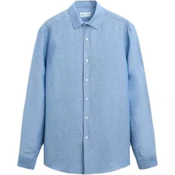 Рубашка мужская индиго Zara, индиго
