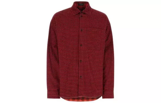 Рубашка мужская красная Balenciaga, красный