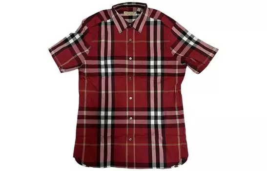 Рубашка мужская красная Burberry, красный