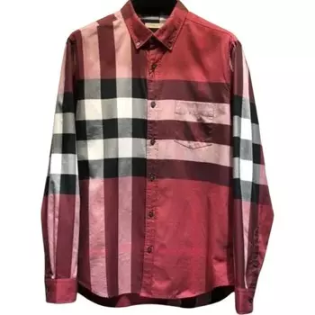 Рубашка мужская красная Burberry, красный
