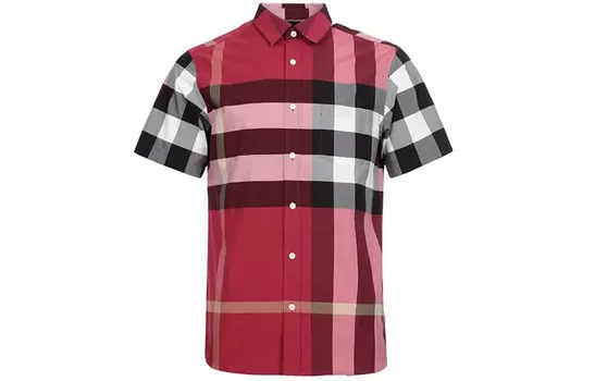 Рубашка мужская красная Burberry, красный