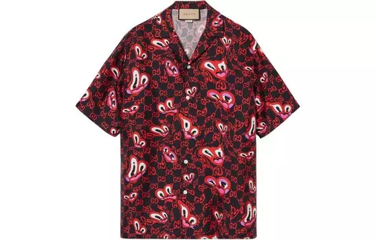 Рубашка мужская красная Gucci, красный