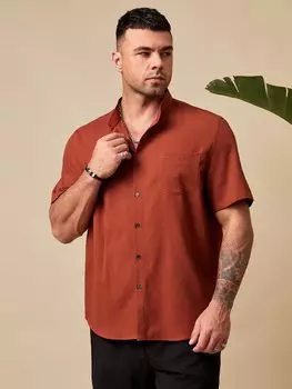Рубашка мужская Manfinity Homme свободного кроя, апельсиновый