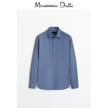 Рубашка мужская Massimo Dutti с длинными рукавами, синий