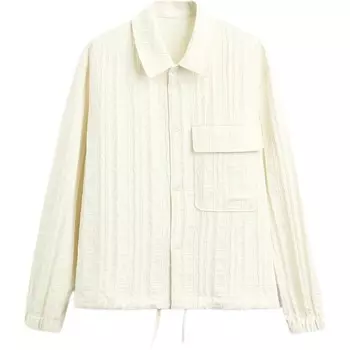 Рубашка мужская матово-белая Zara, белый