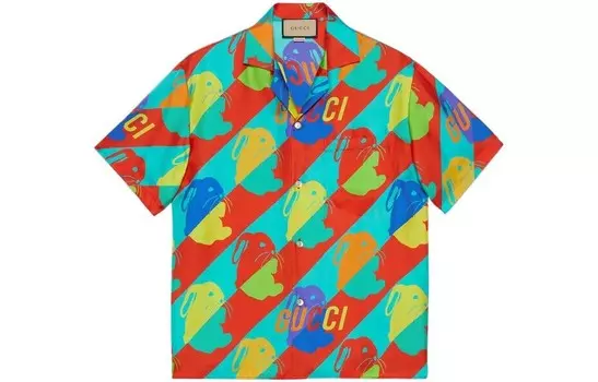 Рубашка мужская многоцветная Gucci, цвет Multicolor