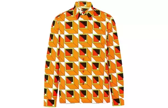 Рубашка мужская многоцветная Prada, цвет Multicolor