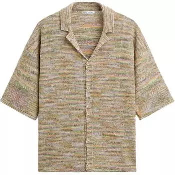 Рубашка мужская многоцветная Zara, цвет Multicolor