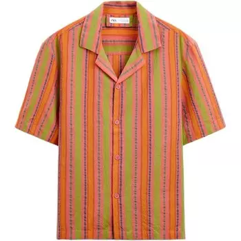 Рубашка мужская многоцветная Zara, цвет Multicolor