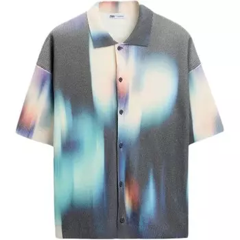 Рубашка мужская многоцветная Zara, цвет Multicolor