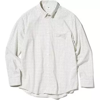 Рубашка мужская молочно-белая Uniqlo, слоновая кость