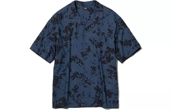 Рубашка мужская Морской синий Uniqlo, цвет Sea Blue