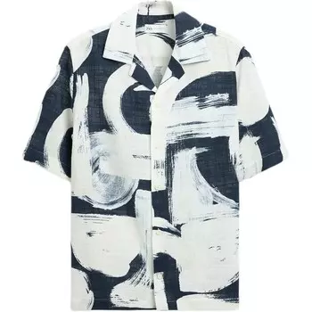 Рубашка мужская Морской синий Zara, цвет Sea Blue