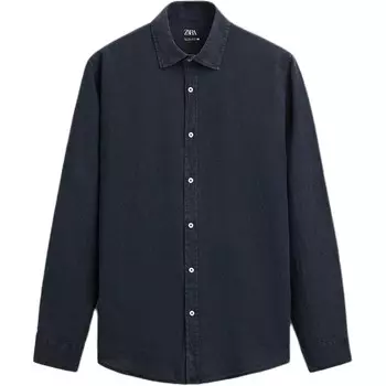 Рубашка мужская Морской синий Zara, цвет Sea Blue