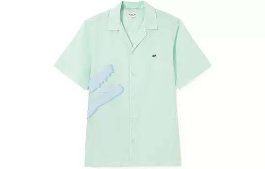 Рубашка мужская мятно-зеленая Lacoste, мятно-зеленый