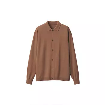 Рубашка мужская Muji льняная, коричневый